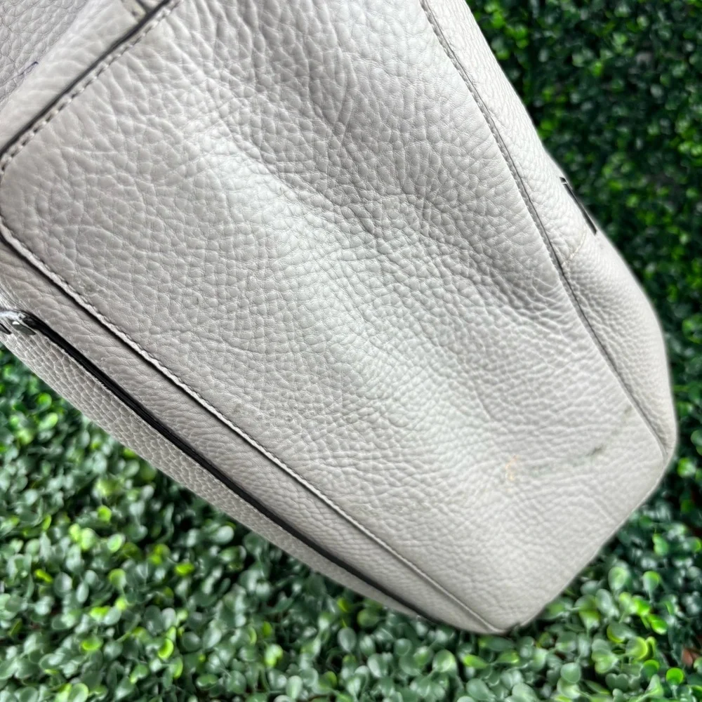 REBECCA MINKOFF Pebbled Gray Tote Bag